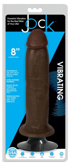 Picture of Jock Dark Vibrating Dildo - 8 Inch