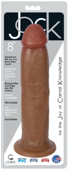 Picture of Jock 8 Inch Suction Cup Dildo - Medium