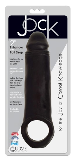Picture of 2 Inch Penis Enhancer with Ball Strap - Black