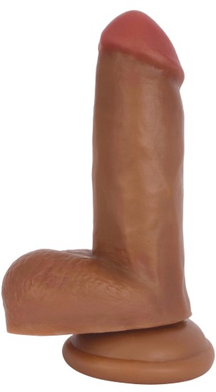 Picture of Jock Dark Bareskin Dildo with Balls - 6 Inch