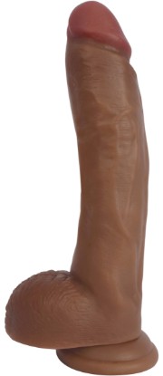 Picture of Jock Dark Bareskin Dildo with Balls - 9 Inch