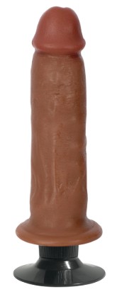 Picture of Jock Dark Bareskin Vibrating Dildo - 7 Inch