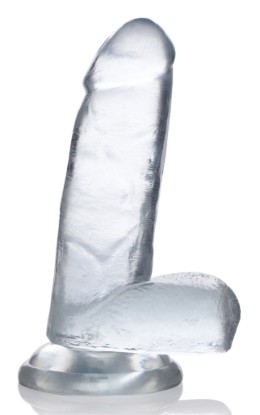 Picture of Jock C-Thru Dildo with Balls - 7 Inch