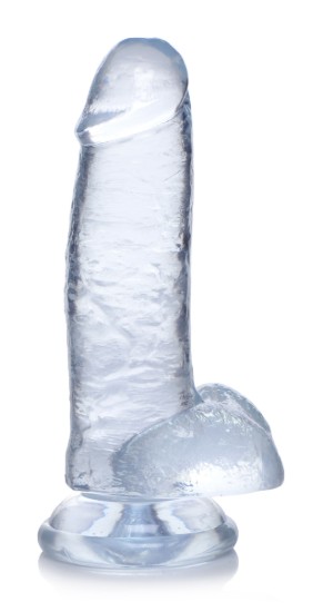 Picture of Jock C-Thru Dildo with Balls - 8 Inch