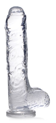 Picture of Jock C-Thru Dildo with Balls - 9 Inch