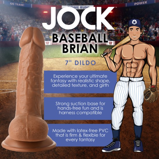 Picture of Baseball Brian 7 Inch Dildo