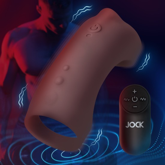Picture of Vibrating Silicone Penis Sleeve - Dark