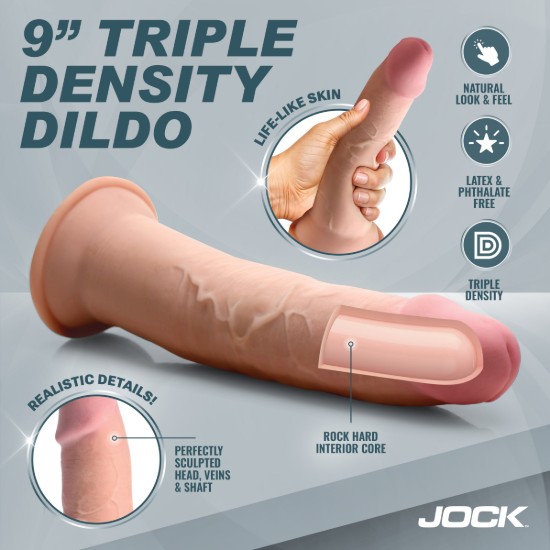 Picture of Hard-Core 9" Triple Density Dildo