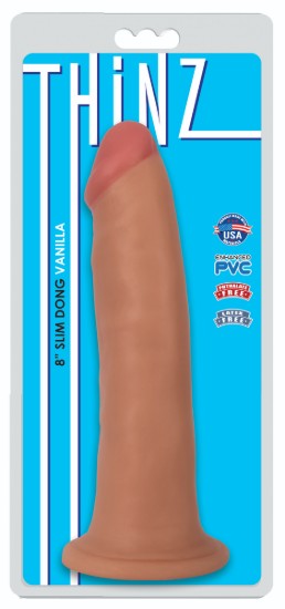 Picture of Thinz 8 Inch Slim Dildo- Light