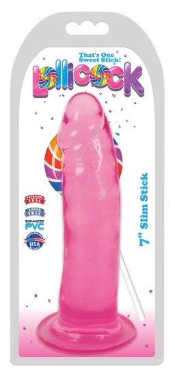 Picture of 7 Inch Slim Stick Cherry Ice Dildo