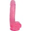 Picture of 7 Inch Slim Stick with Balls Cherry Ice Dildo