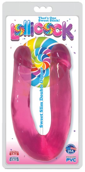 Picture of Lollicock Sweet Slim Double Dipper Dildo - Pink