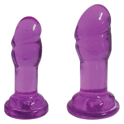 Picture of Lollicock Slim Stick Duo Suction Cup Dildos - Purple