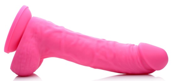 Picture of 7 Inch Silicone Dildo with Balls - Cherry