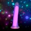 Picture of 7 Inch Glow-in-the-Dark Silicone Dildo - Pink