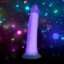Picture of 7 Inch Glow-in-the-Dark Silicone Dildo - Purple