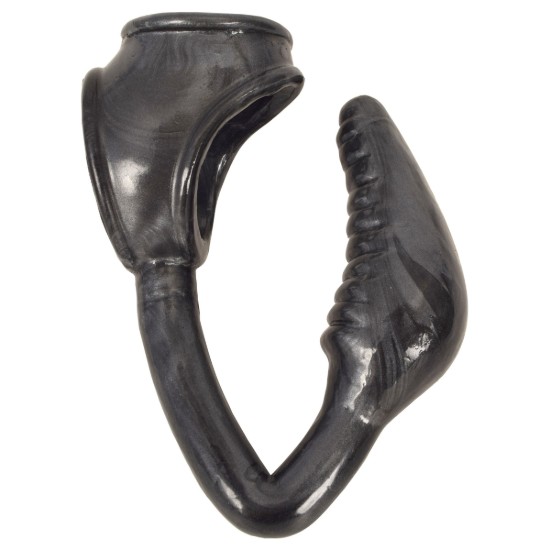 Picture of The Earl Cock and Ball Ring with Anal Plug -Black