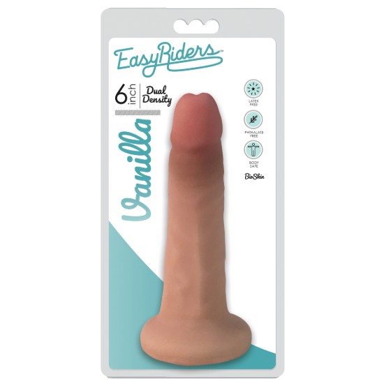 Picture of Easy Riders 6 Inch Dual Density Dildo - Flesh