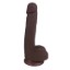 Picture of Easy Riders 7 Inch Dual Density Dildo With Balls - Brown