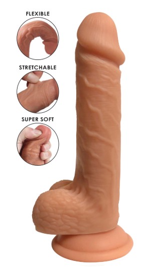 Picture of Easy Riders Dual Density Silicone Dildo - 7 Inch