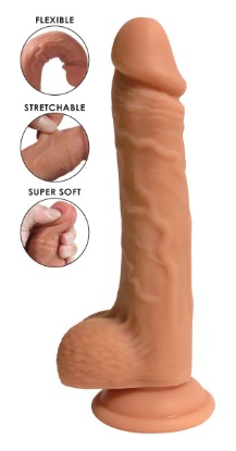 Picture of Easy Riders Dual Density Silicone Dildo - 9 Inch