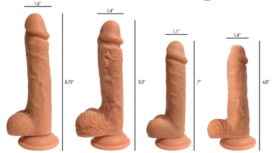 Picture of Easy Riders Dual Density Silicone Dildo - 9 Inch