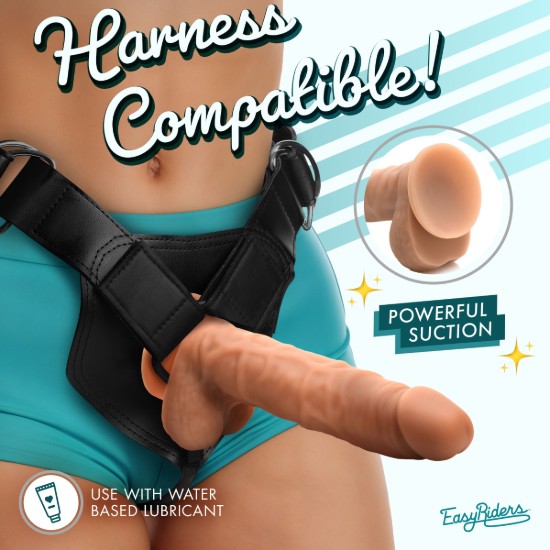 Picture of Easy Riders 7 Inch Silicone Dildo with Balls - Medium