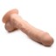 Picture of Silexpan Light Hypoallergenic Silicone Dildo with Balls - 7 Inch