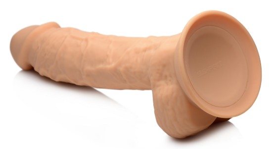 Picture of Silexpan Medium Hypoallergenic Silicone Dildo with Balls - 8.5 Inch