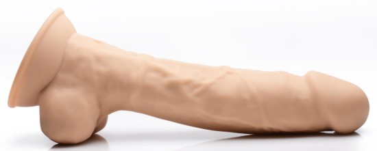 Picture of 8 Inch Silexpan Hypoallergenic Silicone Vibrating Dildo - Medium