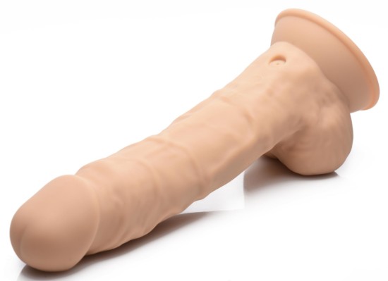 Picture of 8 Inch Silexpan Hypoallergenic Silicone Vibrating Dildo - Medium