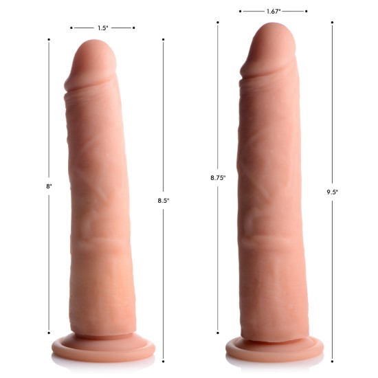 Picture of Vibrating and Rotating Remote Control Silicone Dildo - 9 Inch
