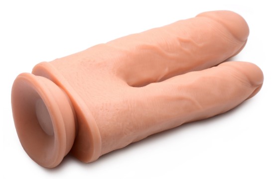 Picture of Vibrating and Rotating Remote Control Silicone Double Dildo