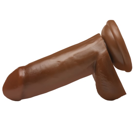Picture of 6 Inch Dong with Balls - Brown