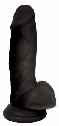 Picture of 7 Inch Dildo with Balls - Black