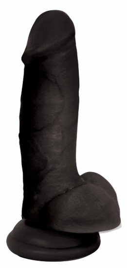 Picture of 7 Inch Dildo with Balls - Black