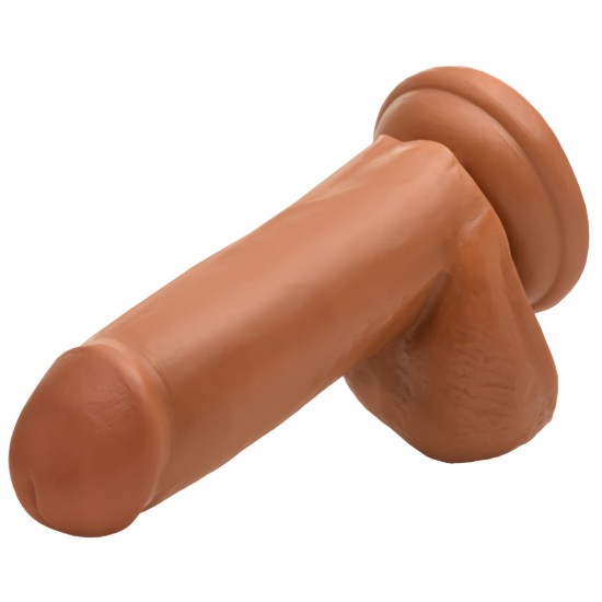 Picture of Medium Suction Cup Dildo with Balls - 6 Inch