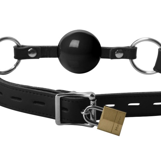 Picture of Classic Locking Silicone Ball Gag - Black