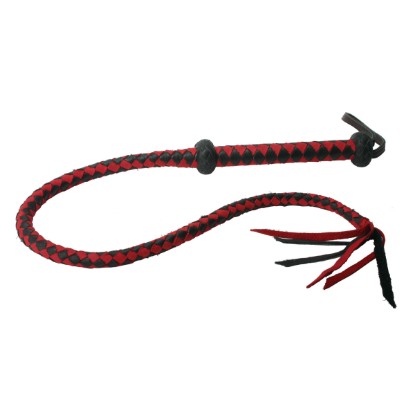 Picture of Premium Red and Black Leather Whip