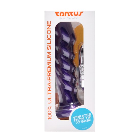 Picture of Echo Silicone Vibrating Dildo - Purple