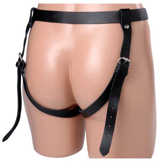 Picture of Strict Leather Strap-On with Vibrating Bullet Slot- Small