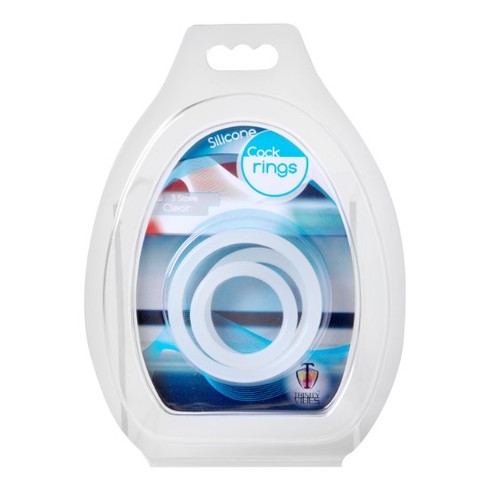 Picture of Trinity Silicone Cock Rings Clear