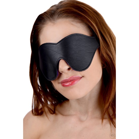 Picture of Strict Leather Purple Fur Lined Blindfold
