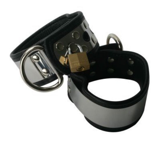 Picture of Lined Metal Band Ankle Cuffs