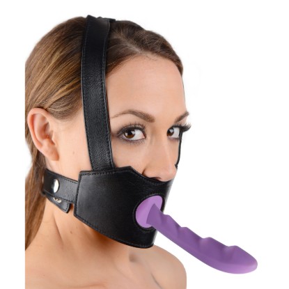 Picture of Strict Leather Dildo Face Harness