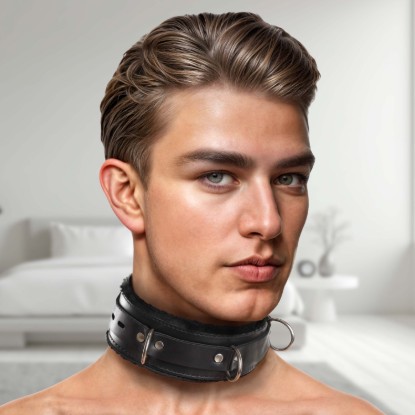 Picture of Strict Leather Premium Fur Lined Locking Collar- XL