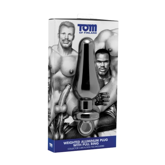 Picture of Tom of Finland Weighted Aluminum Plug with Pull Ring