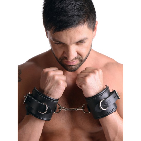 Picture of Strict Leather Padded Premium Locking Wrist Restraints