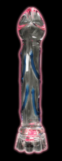 Picture of Chakra Illuminating Glass Dildo