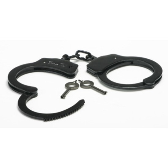 Picture of Black Steel Handcuffs